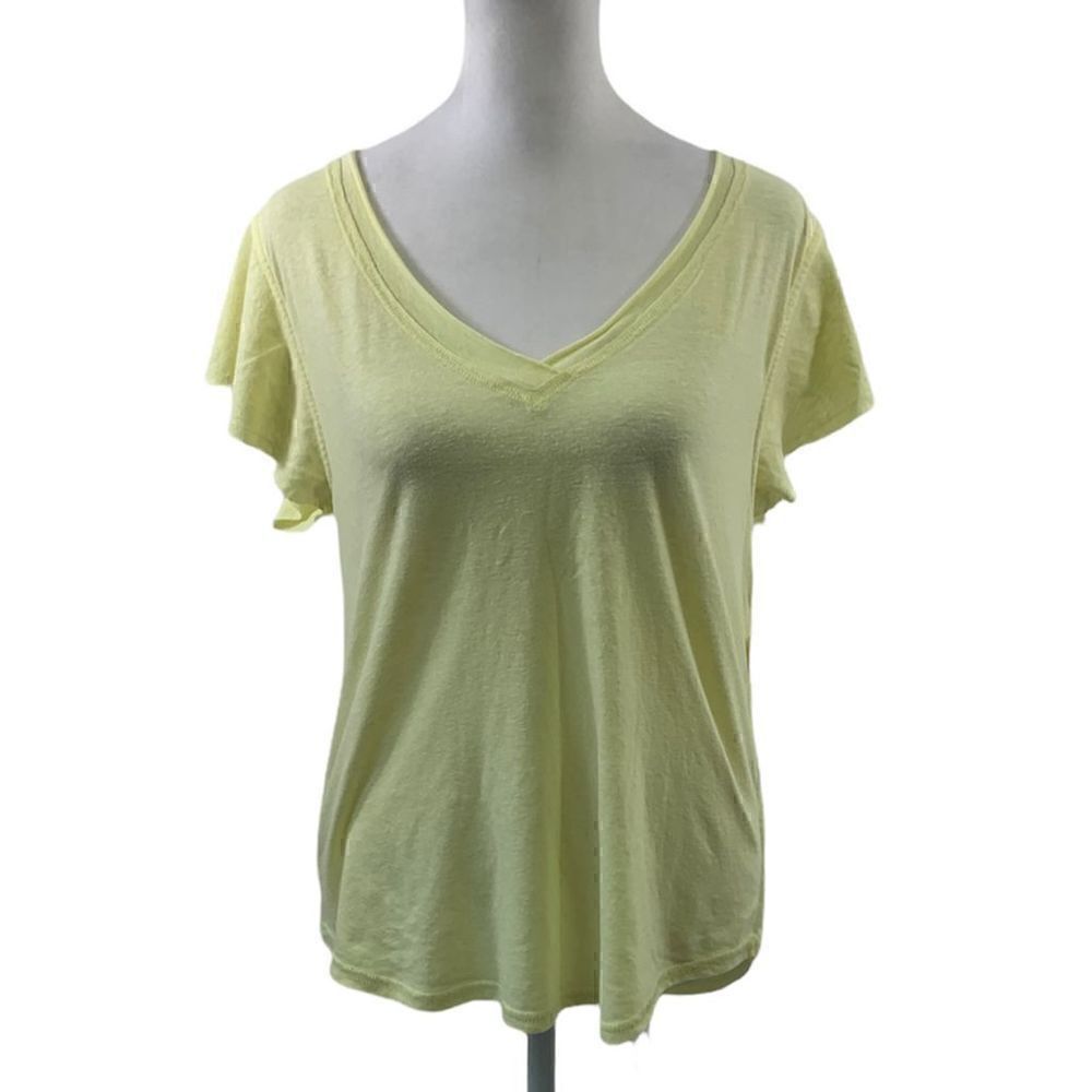 We The Free NWT Lemon Ice V Neck T Shirt Size S